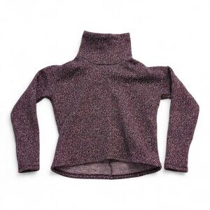 Columbia Women's Marled Purple Turtleneck Sweater S